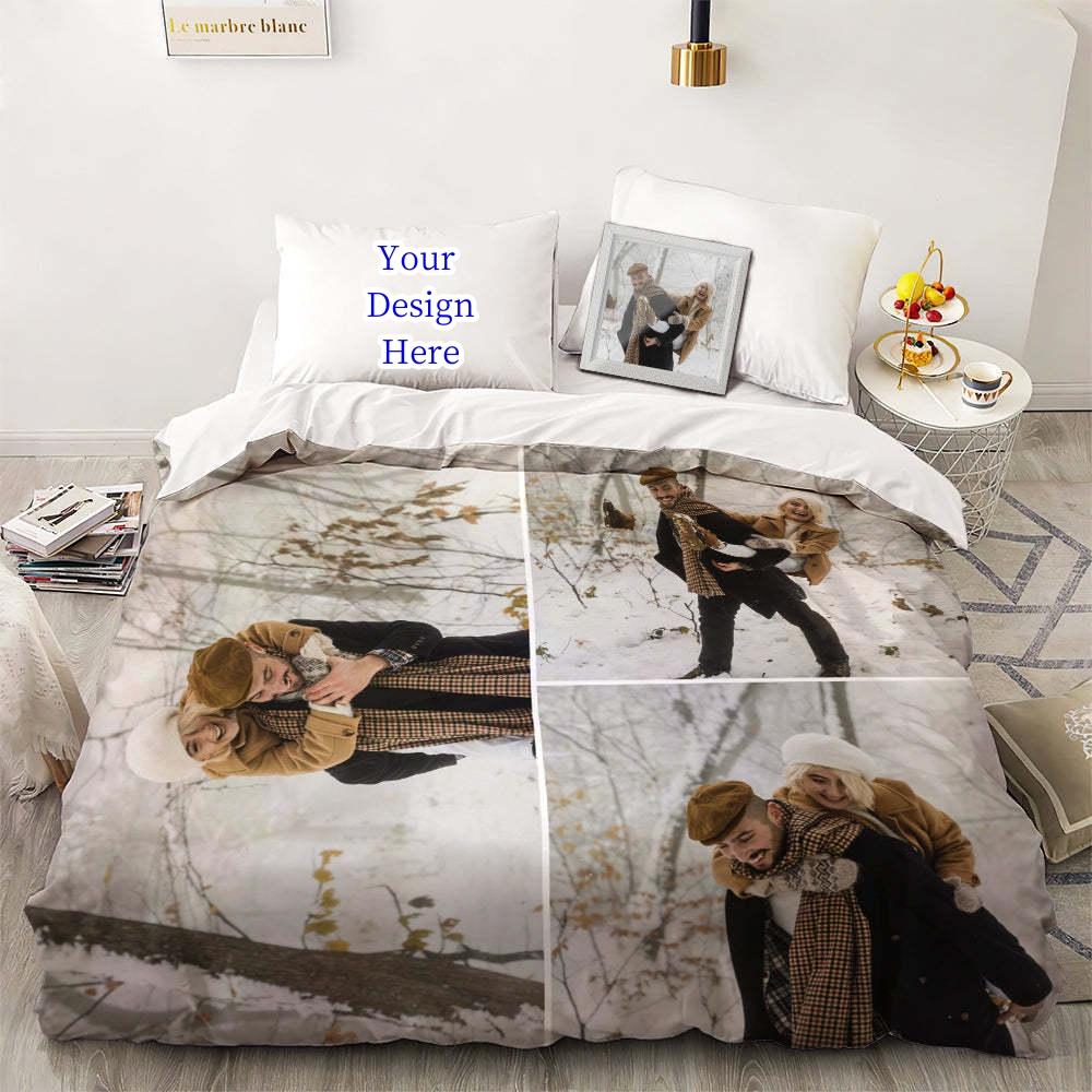 3D Vlastní Foto Ložní Set Zajímavý Kreativní Přizpůsobený Povlak na Peřinu s Povlaky na Polštáře Twin Full Queen King Size Dropshipping