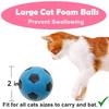 4pcs Cat Toys Latex Foam Ball Interactive Chasing Self Entertainment Teething Toys Soft Comfortable Fast Rebound Pet Supplies