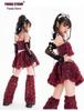 Ensemble Bandeau Jupe Jazz Doux et Élégant pour Filles - Parfait pour la Danse de Rue, le Défilé de Mode ou la Performance