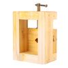 Wooden Mini Flat Pliers DIY Table Vise Stamp Clamp for Woodworking Carving (Large)