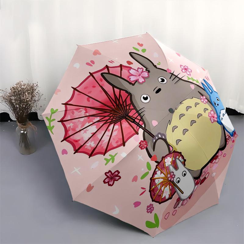 1pc Totoro Friends Spring Flowers Suitable for All Seasons UmbrellaFP139