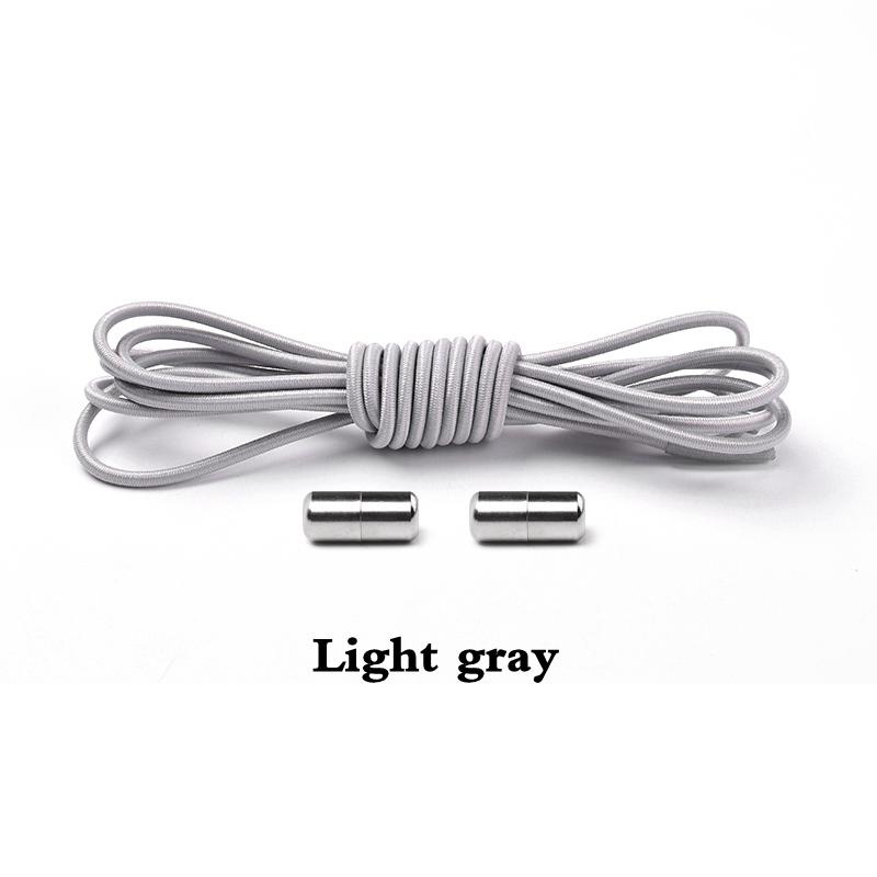 Elastic Laces Sneakers Round Shoelaces Without Ties Rubber No Tie Shoe Laces Shoes Kids Adult Quick Shoe Lace Rubber Bands