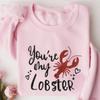 Rheaclots Women's "You're My Lobster" Embroidered Cotton Tee