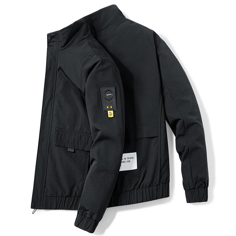 

Jacket jacket men s casual loose workwear handsome 2025 autumn and winter trends ins fleece thickened M