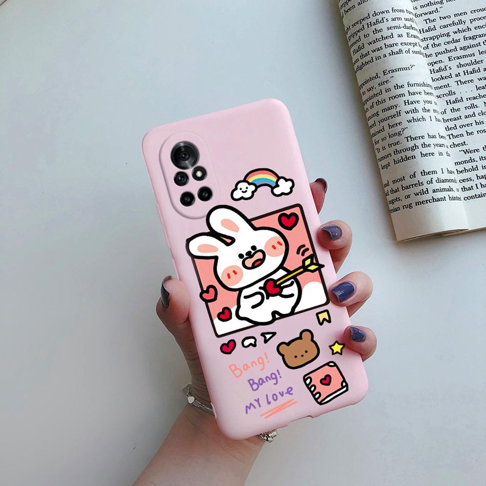 Case For Huawei Nova 8 Pro SE Silicone Flower Cat Cartoon Protector Phone Cases For Huawei Nova8 8Pro 8SE New Fundas Back Cover