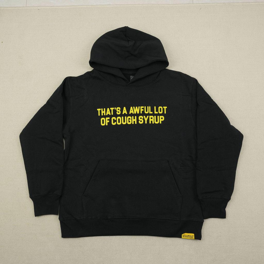 "That's an Awful Lot of Cough Syrup" Anime Print Hoodie for Men - Trendy Brand Original Label.
