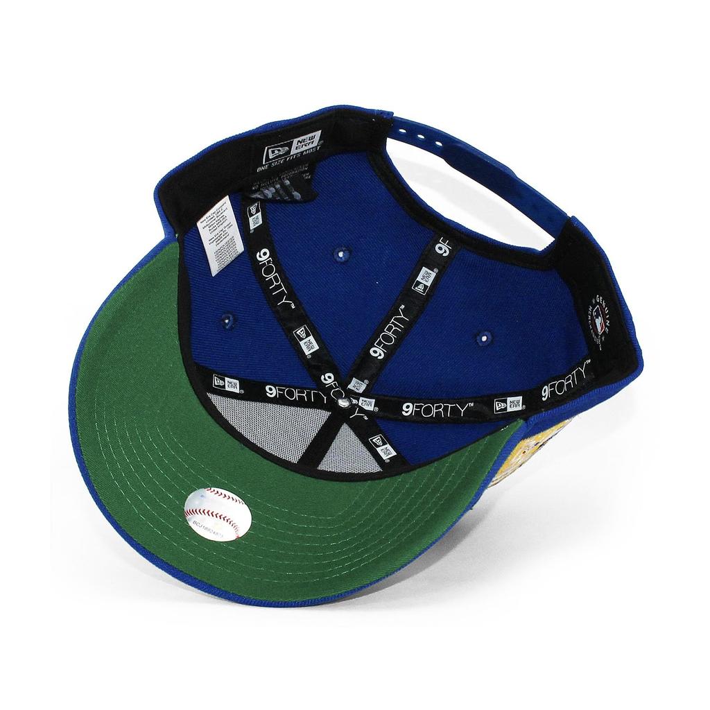 [New Era] EUAU Exclusive Cap 9FORTY Snapback SNAPBACK CAP 940 MLB MiLB NFL NBA Hat Color Brim BRIM Side Patch (Los Angeles Dodgers (JR 75TH))