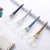 1 Pcs Office Scissors,Transparent Handle Scissors Anti Rust,Handmade Diy Domestic Office Stationery,Paper Cut Pruning ZS-17