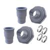 Connection Tubes With Clamps Adapter Kit For Intex Pool Vacuum Hose Adapter Pool Cleaning Tools Replacement Accessories