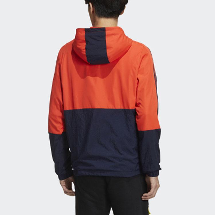 Adidas Neo Casual Sports Jacket Men Outerwear Dark-Orange Yellow GM2295