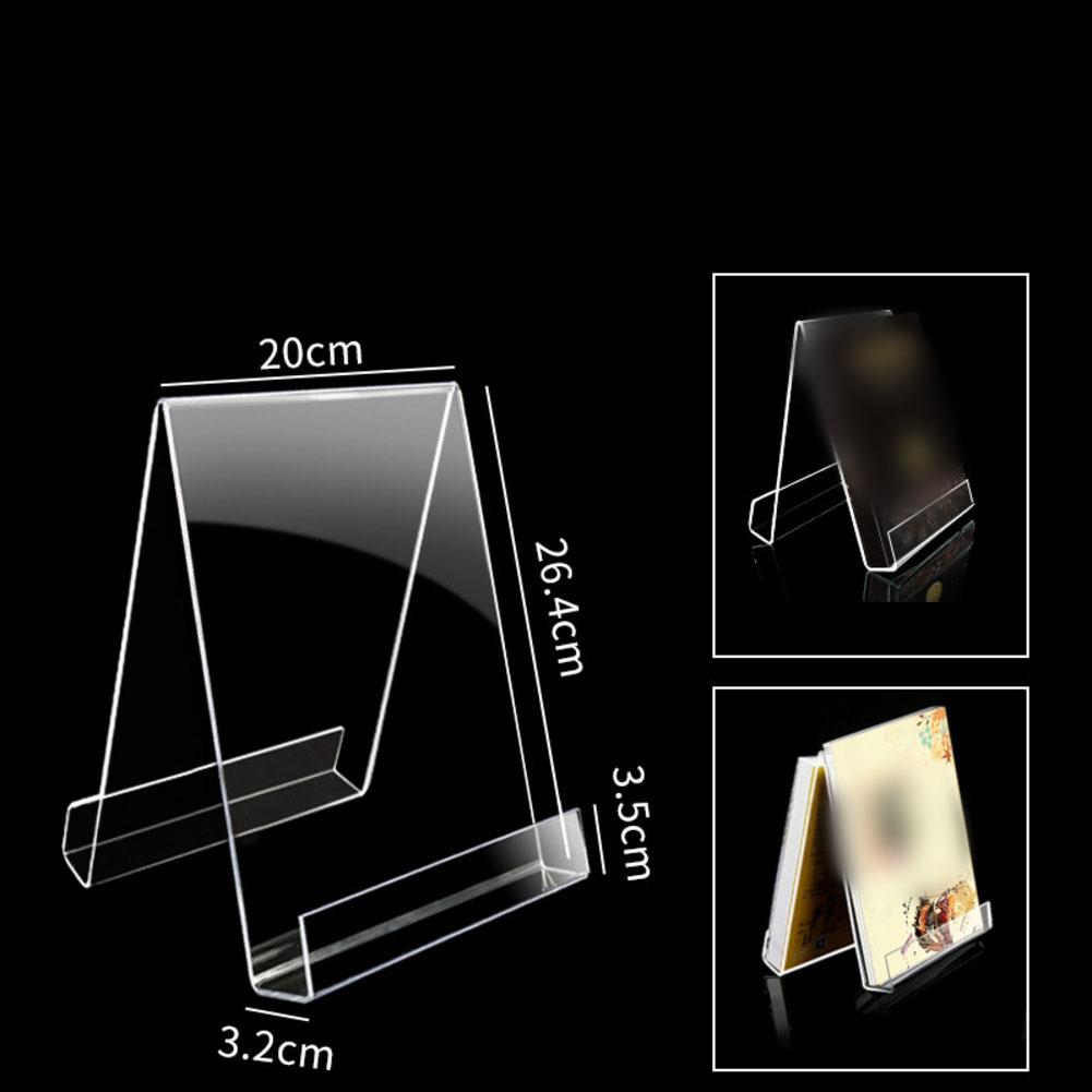 Book Support Frame Acrylic Book Holder Oil Resistant Scratches Protective Film Versatile Acrylic Display Stand