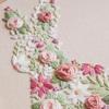 1pc Rabbit and Flower Pattern Embroidery DIY Fabric Craft Kit with Tools