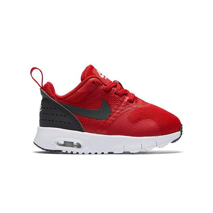 Nike Air Max Tavas Low Top Running Shoes Baby Shoes Red Black 844106-600