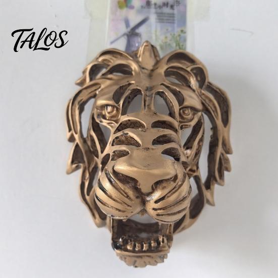 Wall Sculpture for Living Room Lion Sculpture, Resin Retro Bronze Decorative Art, 3D Animal Head Modern Artistic Accents Figurine, Hollow Hanging
