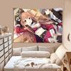 Cute Cartoon Pattern Tapestry 1pc Niche Splicing Elements Hanging Cloth for Bedroom Wall Decor Back