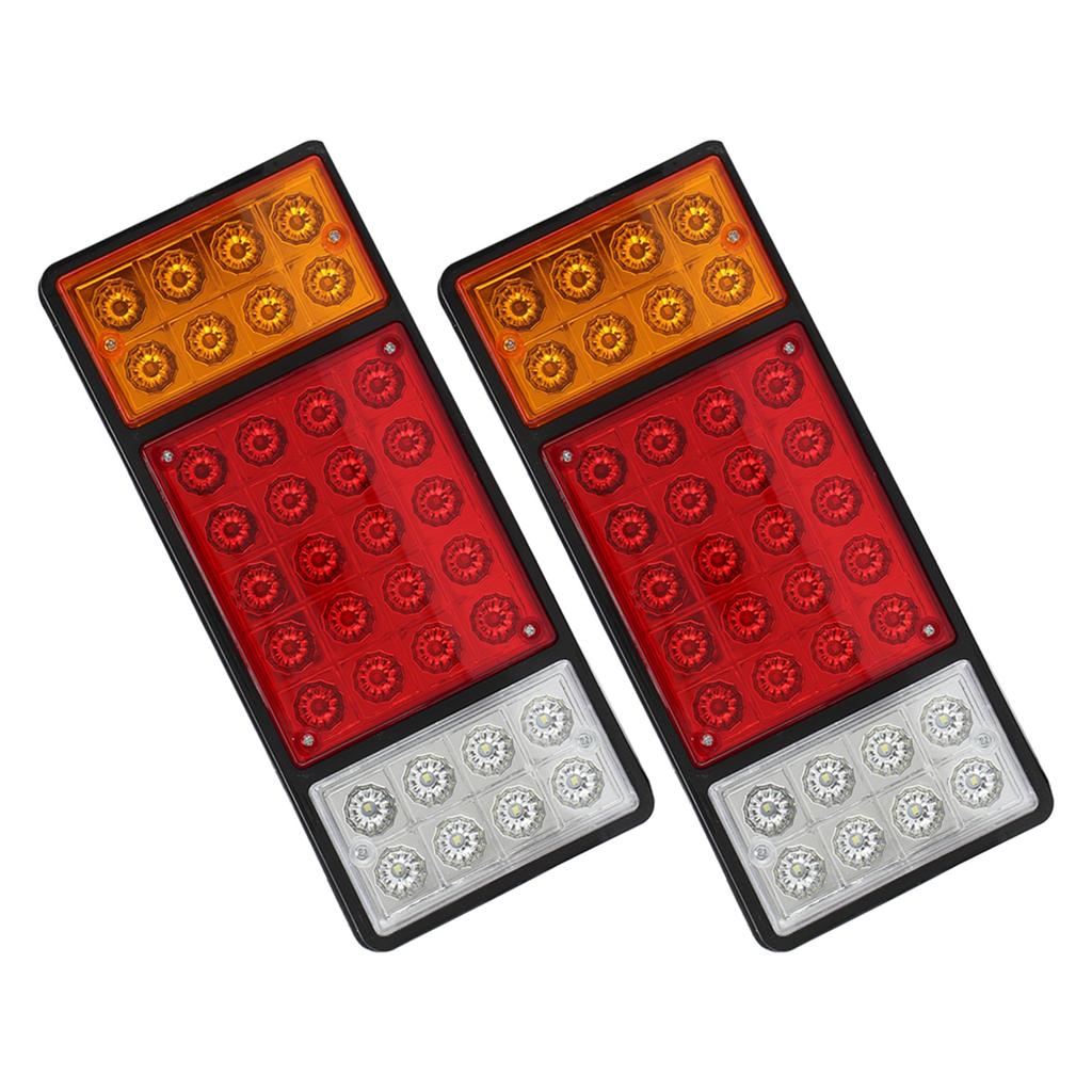 2 Pcs Rear Tail Lights 12V 36 LED High Visibility Signal Indicator Lamp for Caravan Truck