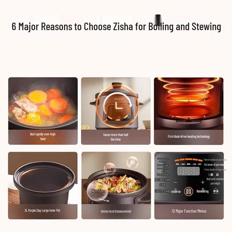 Joyoung 3L Multi-function Electric Stew Pot CN plug (adapter included)