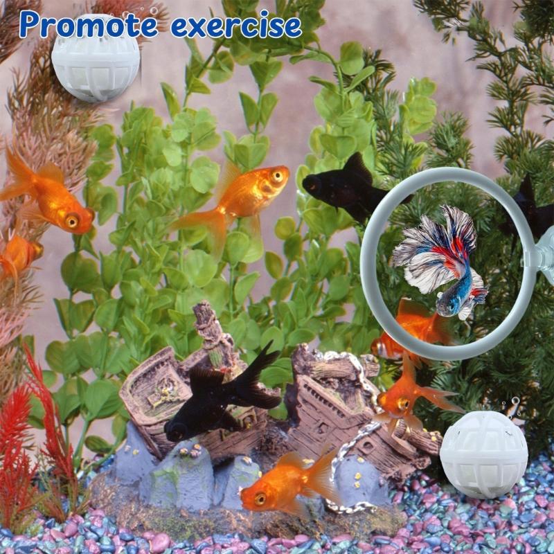 Betta Toy Aquariums FishTank Decorations Betta Fish Accessory Nitrobacteria Balls FishTank Toy Betta Work Out