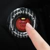 Car Push Start Button Cover Adhesive Carbon Fiber Anti Scratch Start Button Cover for Drivers Enthusiasts Auto Detailers Daily