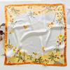 New national style flower printing silk scarf square scarf high-end shawl sunscreen neck small square scarf headscarf women's scarf