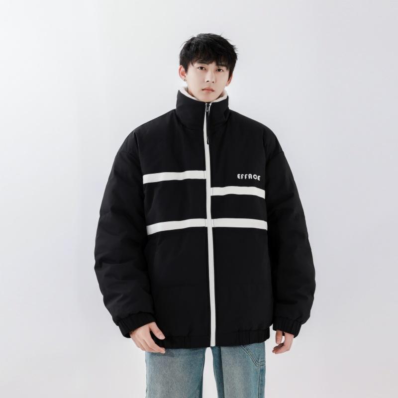 Fashionable American Down Jacket Men's New Trendy Brand Loose Reversible Thickened Warm Top