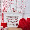 Jexine 3 Pieces Cherry Garland Decor Summer Cherries Party Decoration Pom Pom Felt Bunting Banner 6.6 Ft Colorful DIY Fruit Hanging Ornaments for