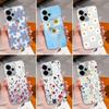 Handyhülle für Oppo Realme 14 Find X3 X5 X2 R11 R15 K7 K9 K3 Hübsches Blumenmuster Weiches Silikon Anti-Rutsch-Schutzhülle Klare Rückseite für Oppo Shell