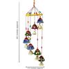 Plastic  Door/Wall Hanging Decorative Showpiece/Wall Hanging/Home Decor/Home Furnishingt (J Bells Pack Of 1, Multicolor), Multi Color
