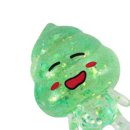 Juguete de Apretar Superhéroe Caca de Alien de Levantamiento Lento TPR Fidget para Alivio del Estrés Lindo Brillantante Gadget de Descompresión para Niños Adultos