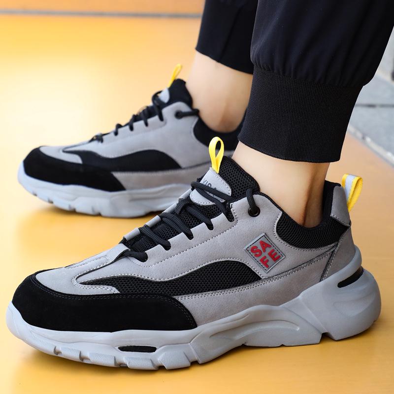 Men's Ultra-light Fashionable Safety Work Shoes - Anti-smash & Anti-puncture