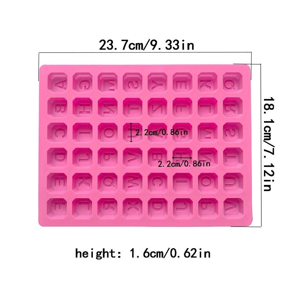 Non Stick Letter Chocolate Mold 48 Cavity Ice Cube Tray  Home Baking Kitchen DIY