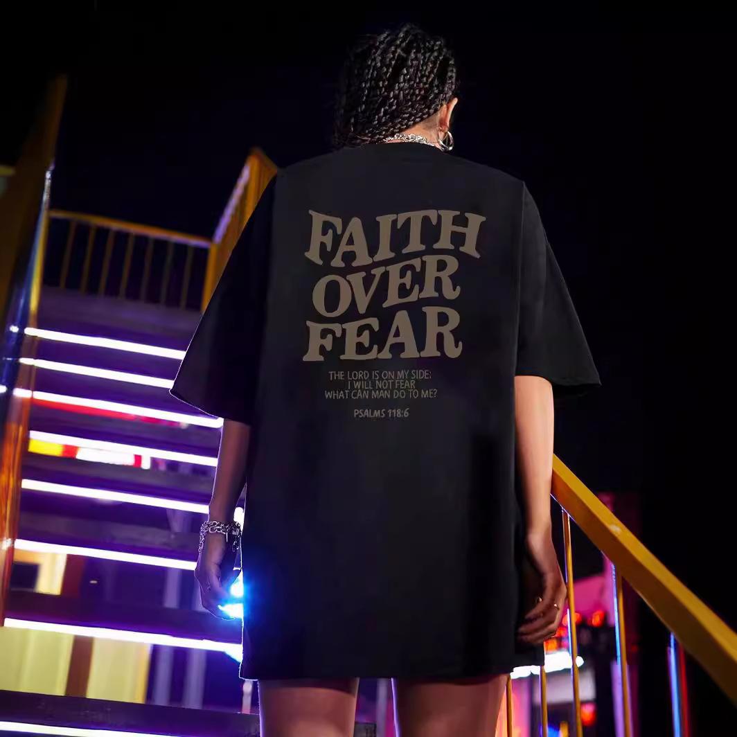 Летняя мужская и женская дышащая и быстросохнущая футболка с буквенным принтом из хлопка — фото 5