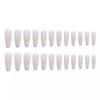 PD-254 Round Art French False Nails - 24 Piece Wearable Manicure Stickers Set