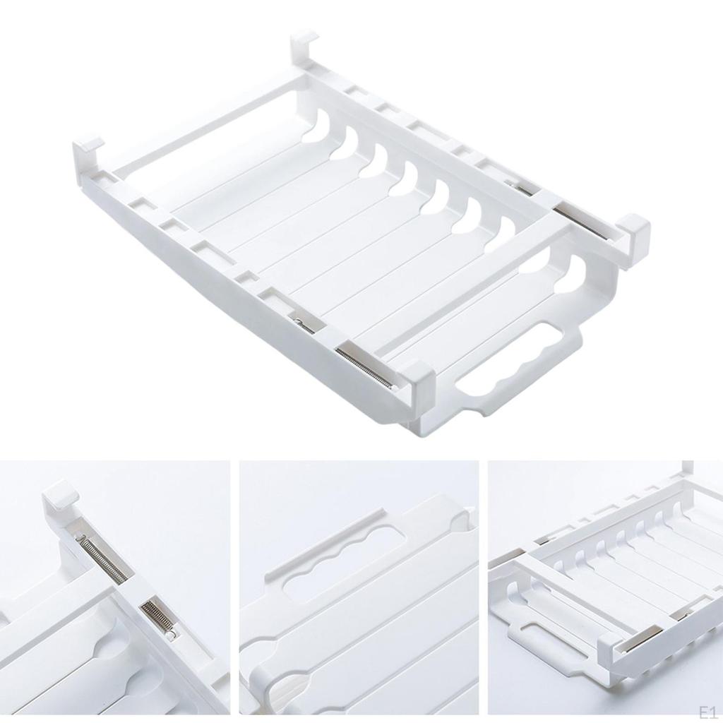 Pull Out Drawer Rack Hanging Storage Organizer Space Saving Easy Access Meal Planner for Food