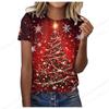 Christmas Tree 3D Printed T-shirt for Women