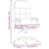 Office Chair with Massage Function Taupe Fabric