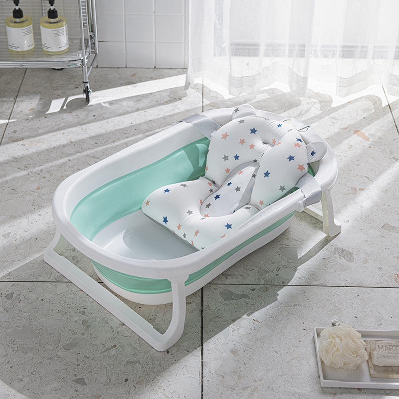 Folding Temperature-Sensitive Baby Bathtub: Large Size for Infants, Newborns, and Toddlers