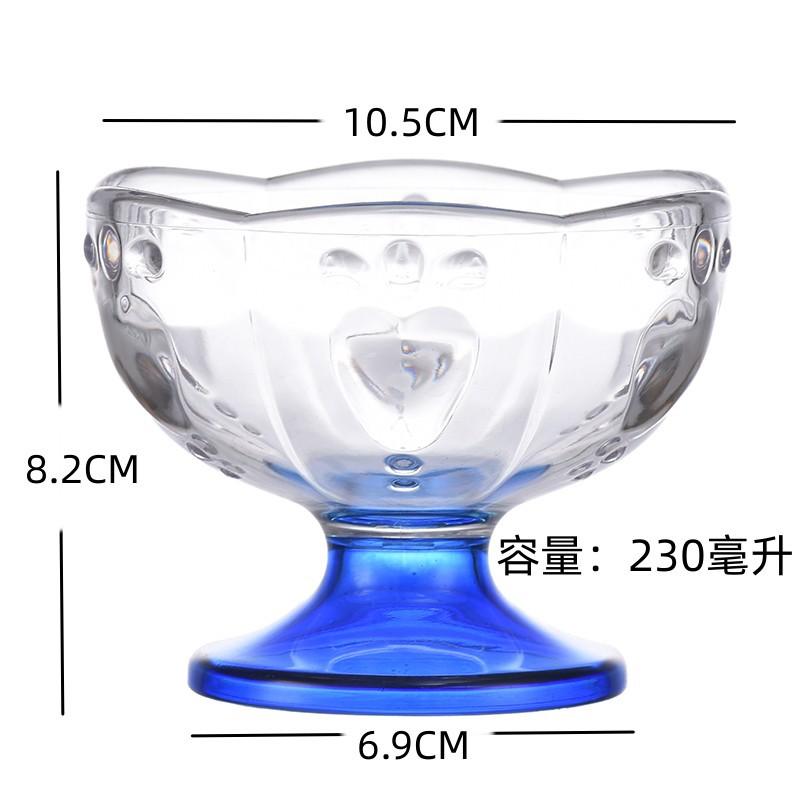 Acryl-Eisbecher Einfach Dick Transparent Langlebig Dessertschale Haushalt Küche Kinder-Eisbecher Milchshakebecher