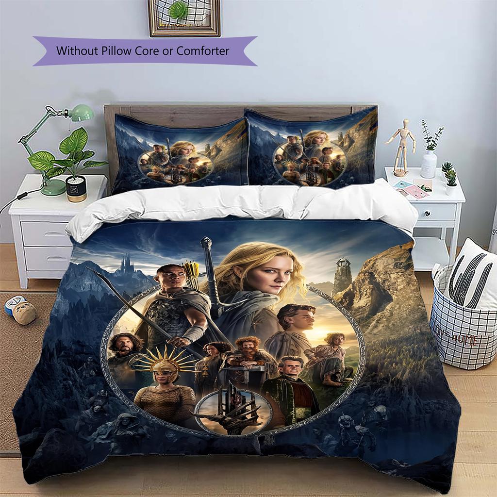 Lord of the Rings Magic Bedding Set Duvet Cover Pillowcase No Filler, Soft Home Bedroom Decor, Perfect Gift for Fans.chl