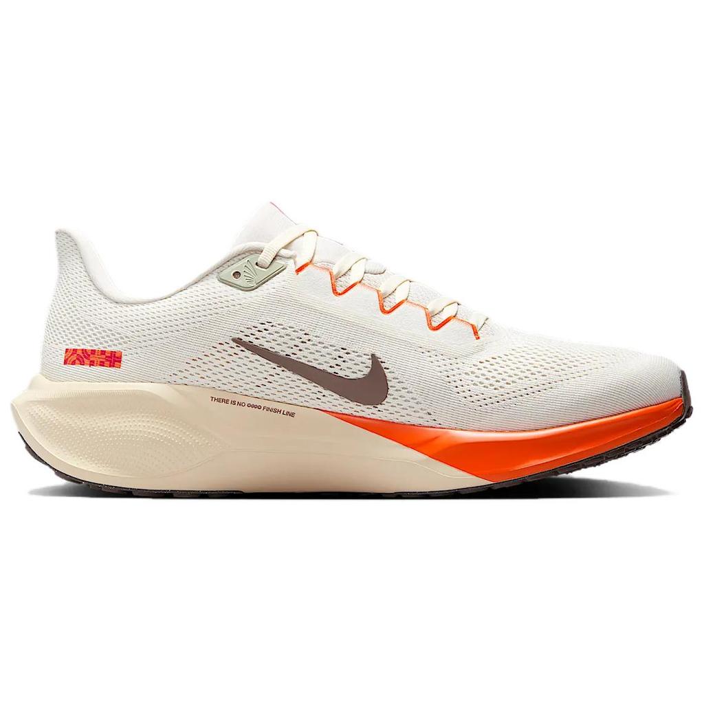 Nike Air Zoom Pegasus 41 Sail Light Khaki Safety Orange Ironstone Men's Road Running Shoes HV5975-102