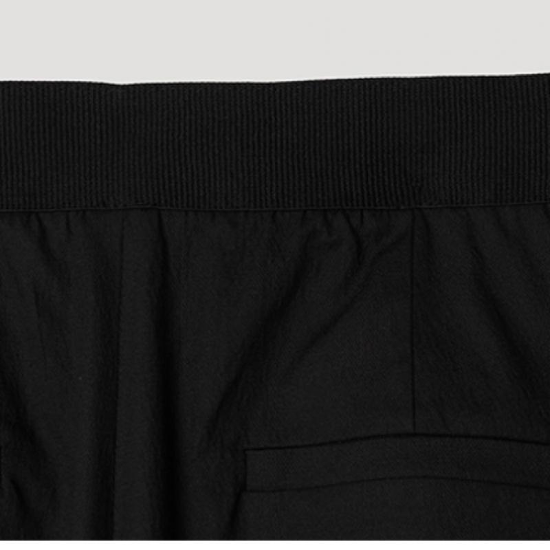 [Ea S miSS] Pantaloni largi cu o cută, bandă ascunsă