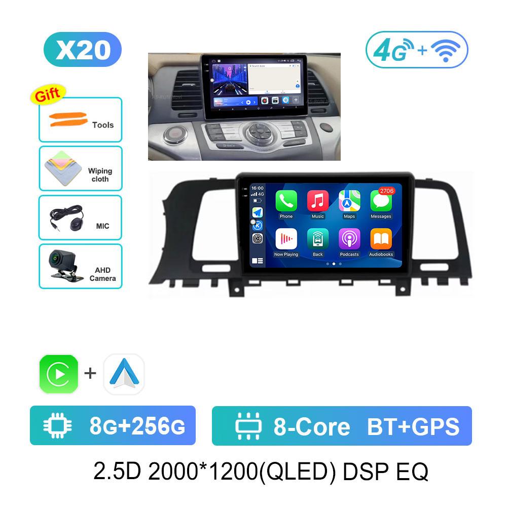 Radio auto cu sistem Android 14 Pentru Nissan Murano Z51 2008 - 2016 Multimedia Stereo Player Video Navigație GPS QLED 2 Din DVD