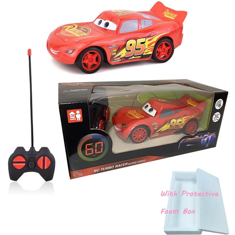 Disney Anime Pixar Cars 3 Electric Toy Car Lightning Mcqueen Remote Control Car Toy Simulation Racing Kids Birthday Gifts