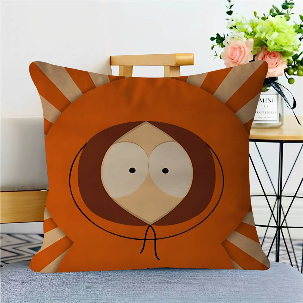Cartoon S-South-Park Pillow Covers Cartoon Sofa Decorative Home Double-sided Printing Short Plush Cute Cushion Cover