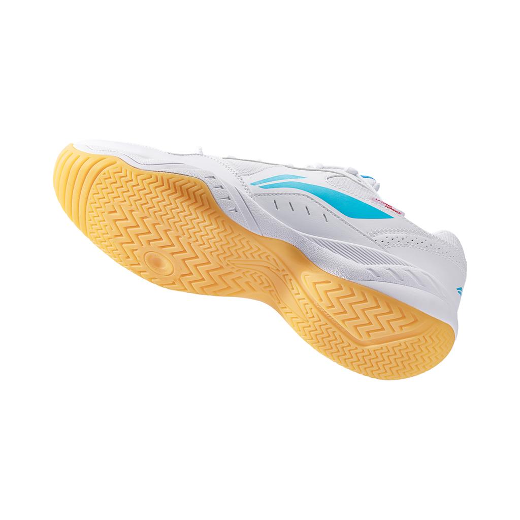 New LiNing Shock Absorbers Slip Resistant Low top Tennis Shoes Unisex White Blue ATTV001-2