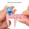 10pcs 80mm Eyebrow Measuring Ruler Pink Eyebrow Tattoo Double Scale Vernier Caliper Sliding Gauge Ruler