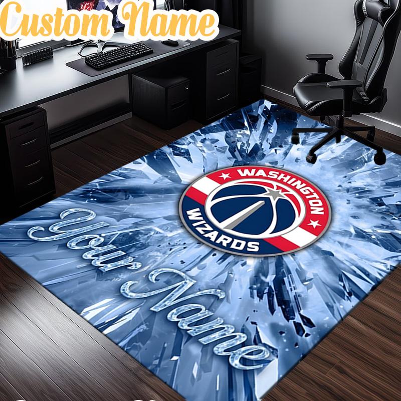 Custom Name Washington basketball Stars Rug, Office Rug, Chair Rug, Carpet for Living Rooms, Doormat Game Rug Home Decor Christmas Gifts