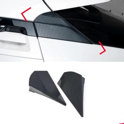 3d Auto Parts For Toyota Chr C-hr  2018 -  2024 Abs Rear Window Spoiler Side Cover Tail Triangle Trim Decoration Accessories