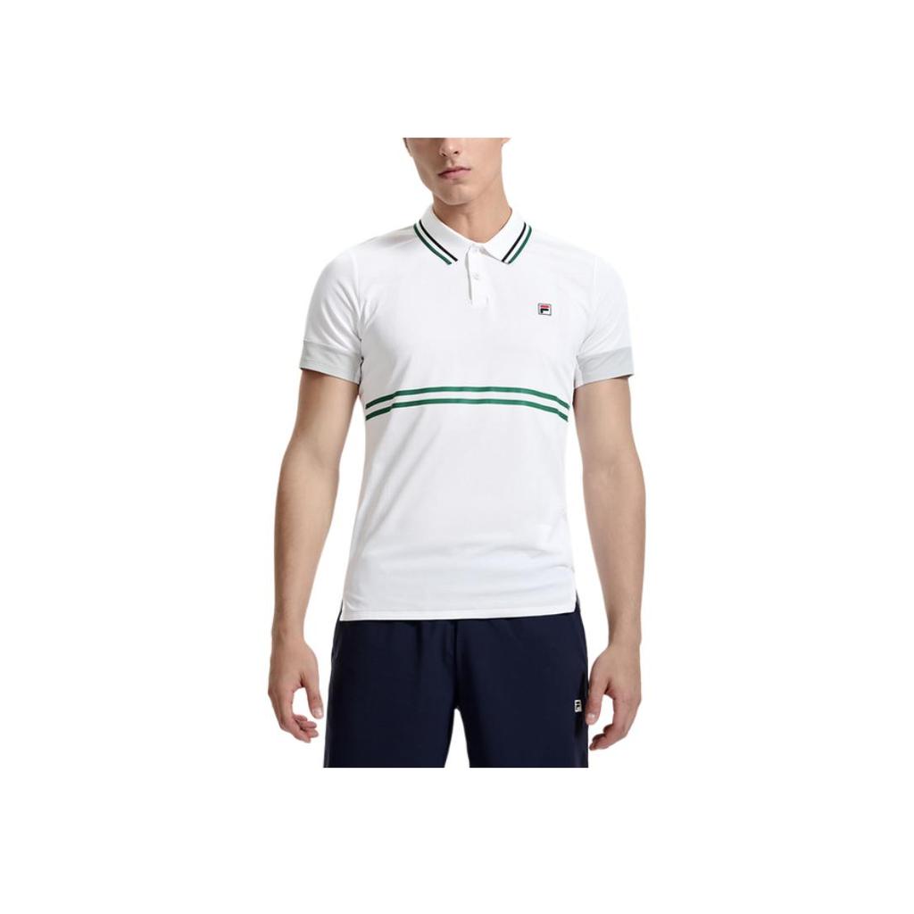 New FILA Polo Shirts Men's Jade White A11M313102F