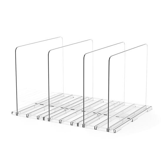1/2Pcs Purse Organizer Easy Assembly Adjustable Transparent Design Plastic Clutch Dividers Handbag